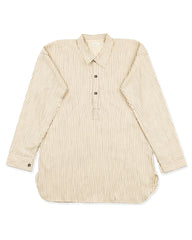 Warehouse Stripe Pullover Shirt - Ecru - Standard & Strange