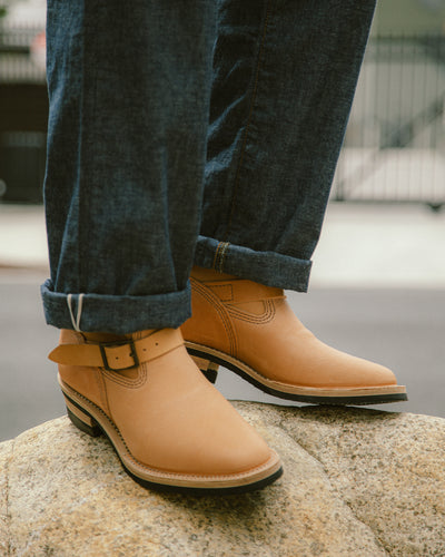 S&S x Wesco Van Cleef III Veg Tan Engineer Boot