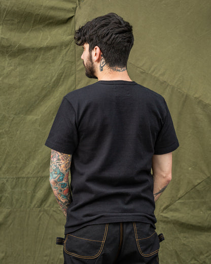 Wonder Looper Double Heavyweight Crewneck T-shirt - Black - Standard & Strange