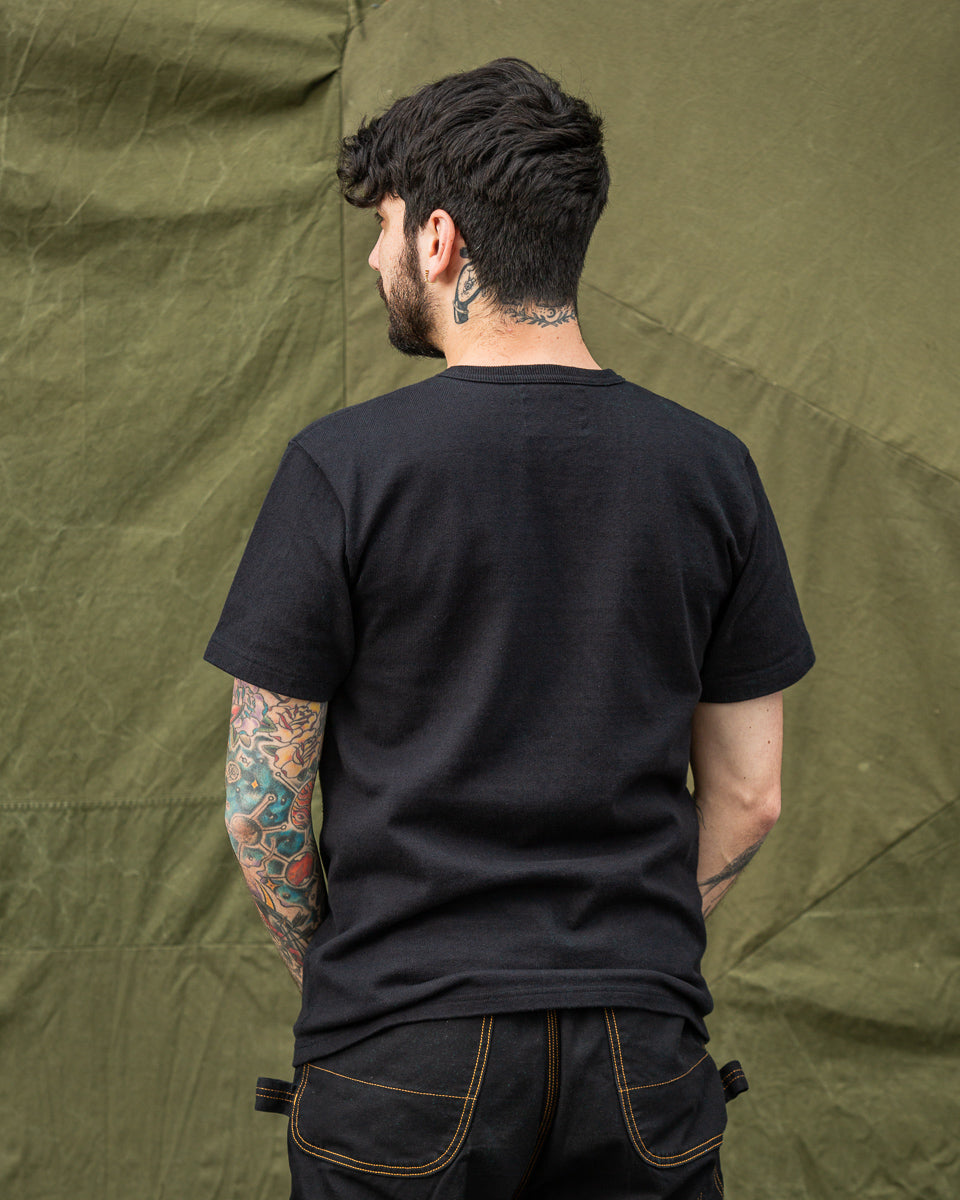 Wonder Looper Double Heavyweight Crewneck T-shirt - Black - Standard & Strange