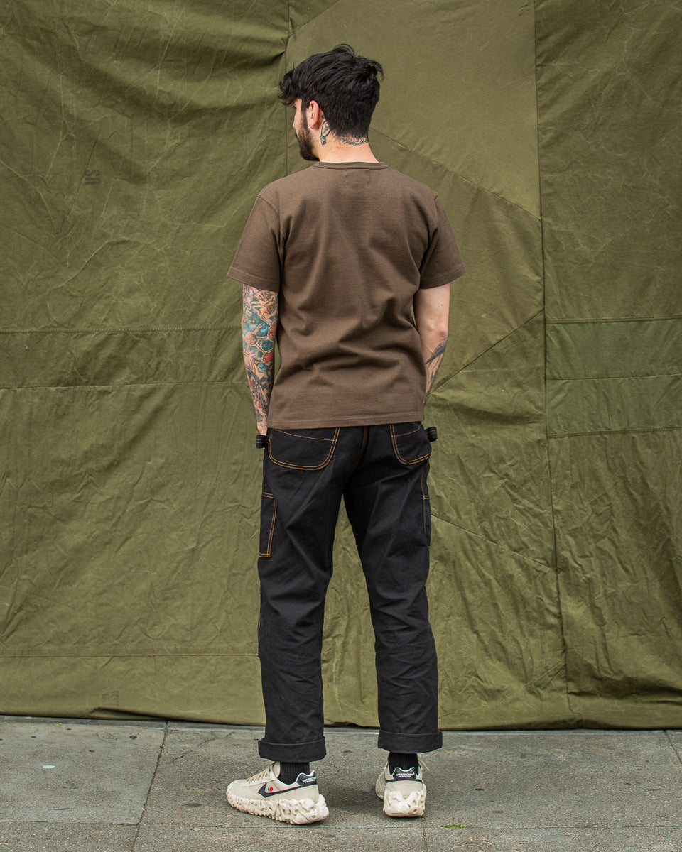 Wonder Looper Double Heavyweight Crewneck T-shirt - Khaki Green - Standard & Strange