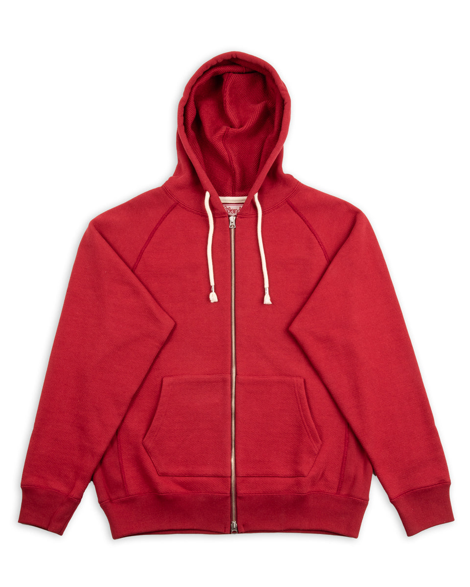 Red zip through hoodie new arrivals