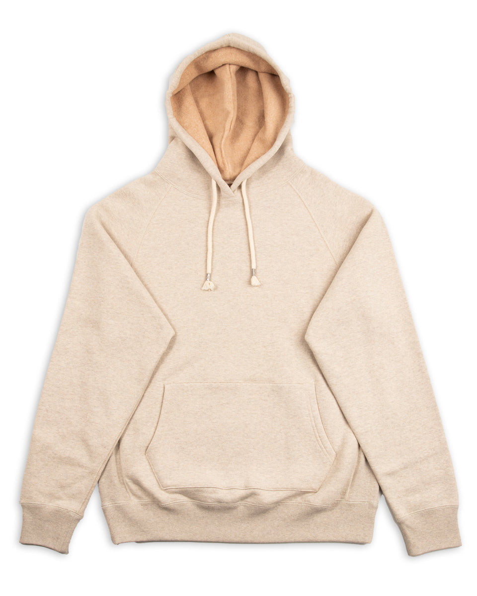 Wonder Looper Fleeced Foxfibre® Pullover Hoodie - Oatmeal – Standard ...