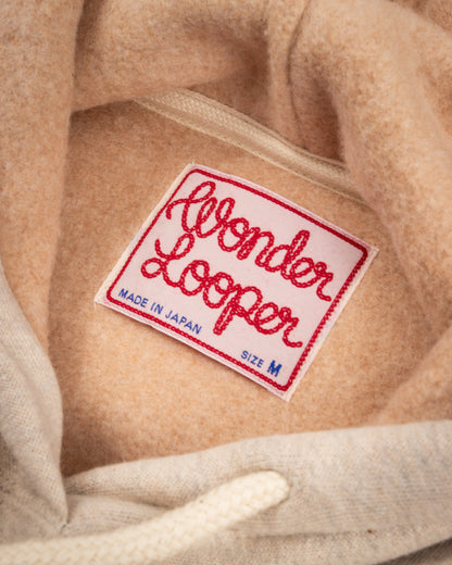 Wonder Looper Fleeced Foxfibre® Pullover Hoodie - Oatmeal - Standard & Strange