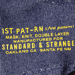 1st PAT-RN MASK, KNIT, DOUBLE LAYER - S&S NAVY - Standard & Strange