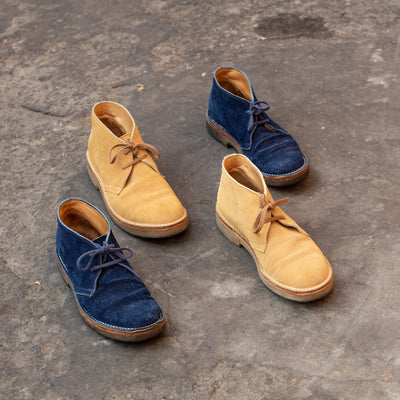 John Lofgren Desert Boots - Navy - Standard & Strange