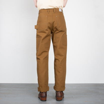 The Real McCoy's 8 Hour Union Brown Canvas Double Knee Trouser - Standard & Strange