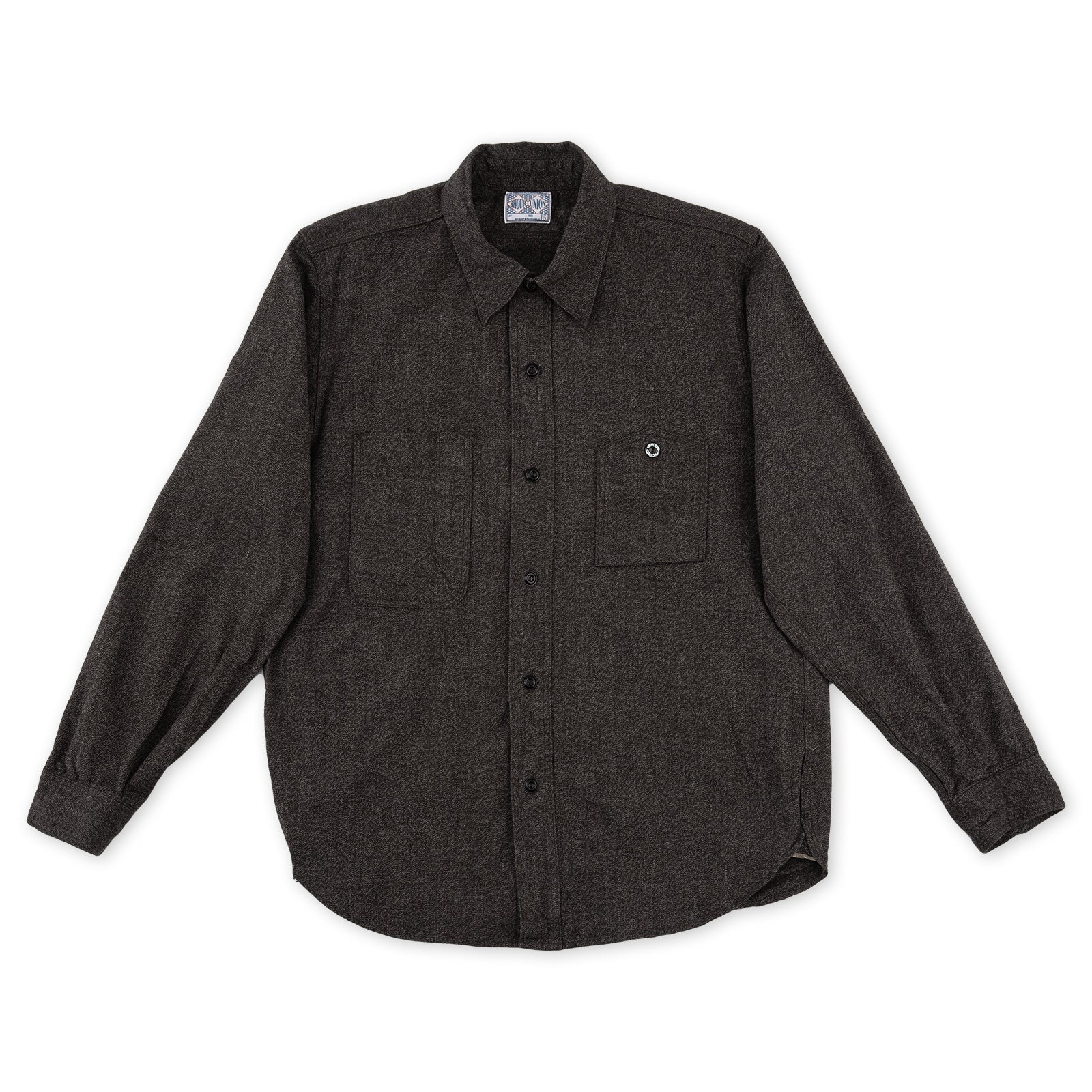 The Real McCoy's 8 Hour Union Twist Chambray Work Shirt - Black