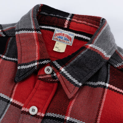 The Real McCoy's 8HU Napped Flannel Shirt / Tongass Plaid - Red - Standard & Strange