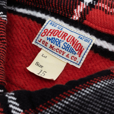 The Real McCoy's 8HU Napped Flannel Shirt / Tongass Plaid - Red - Standard & Strange
