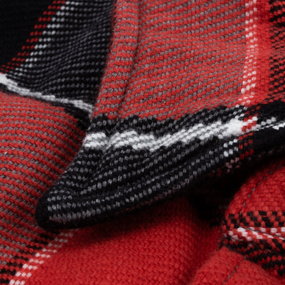 The Real McCoy's 8HU Napped Flannel Shirt / Tongass Plaid - Red - Standard & Strange