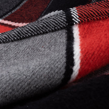 The Real McCoy's 8HU Napped Flannel Shirt / Tongass Plaid - Red - Standard & Strange