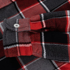 The Real McCoy's 8HU Napped Flannel Shirt / Tongass Plaid - Red - Standard & Strange