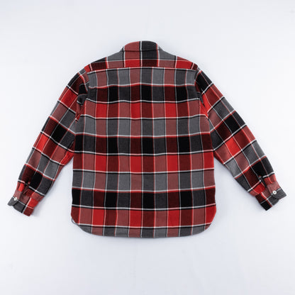The Real McCoy's 8HU Napped Flannel Shirt / Tongass Plaid - Red - Standard & Strange