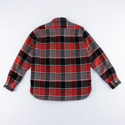 The Real McCoy's 8HU Napped Flannel Shirt / Tongass Plaid - Red - Standard & Strange