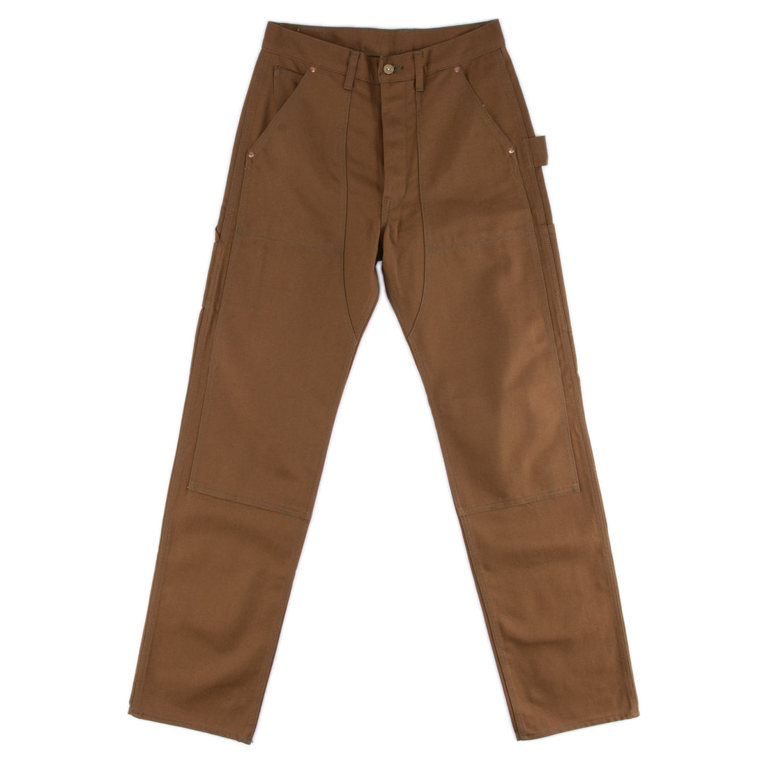 The Real McCoy's 8 Hour Union Brown Canvas Double Knee Trouser - Standard & Strange