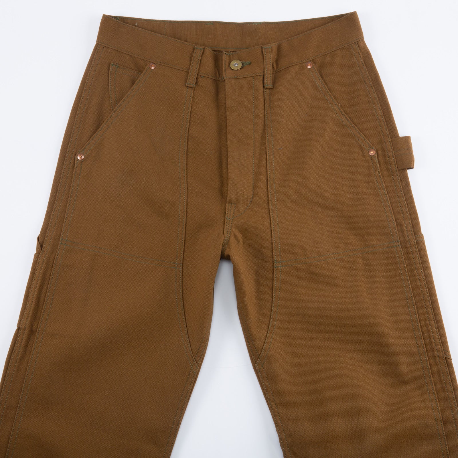 The Real McCoy's 8 Hour Union Brown Canvas Double Knee Trouser - Standard & Strange