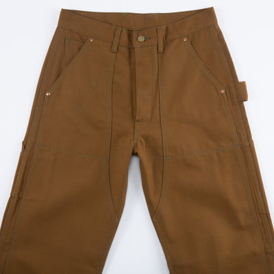 The Real McCoy's 8 Hour Union Brown Canvas Double Knee Trouser - Standard & Strange