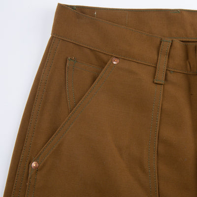 The Real McCoy's 8 Hour Union Brown Canvas Double Knee Trouser - Standard & Strange