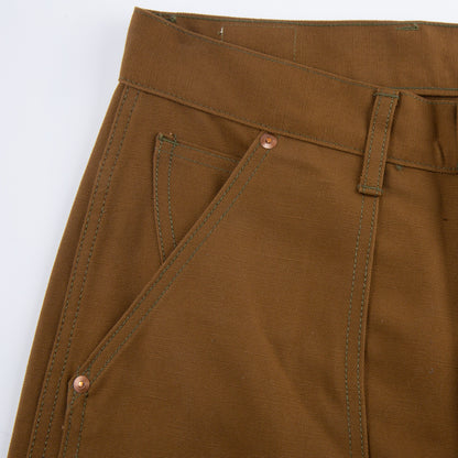 The Real McCoy's 8 Hour Union Brown Canvas Double Knee Trouser - Standard & Strange