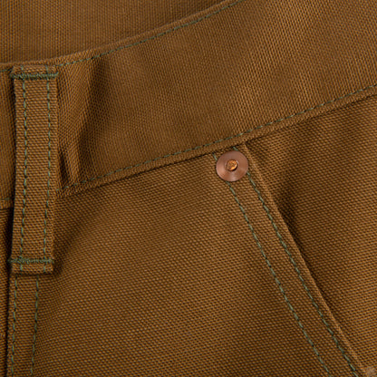 The Real McCoy's 8 Hour Union Brown Canvas Double Knee Trouser - Standard & Strange
