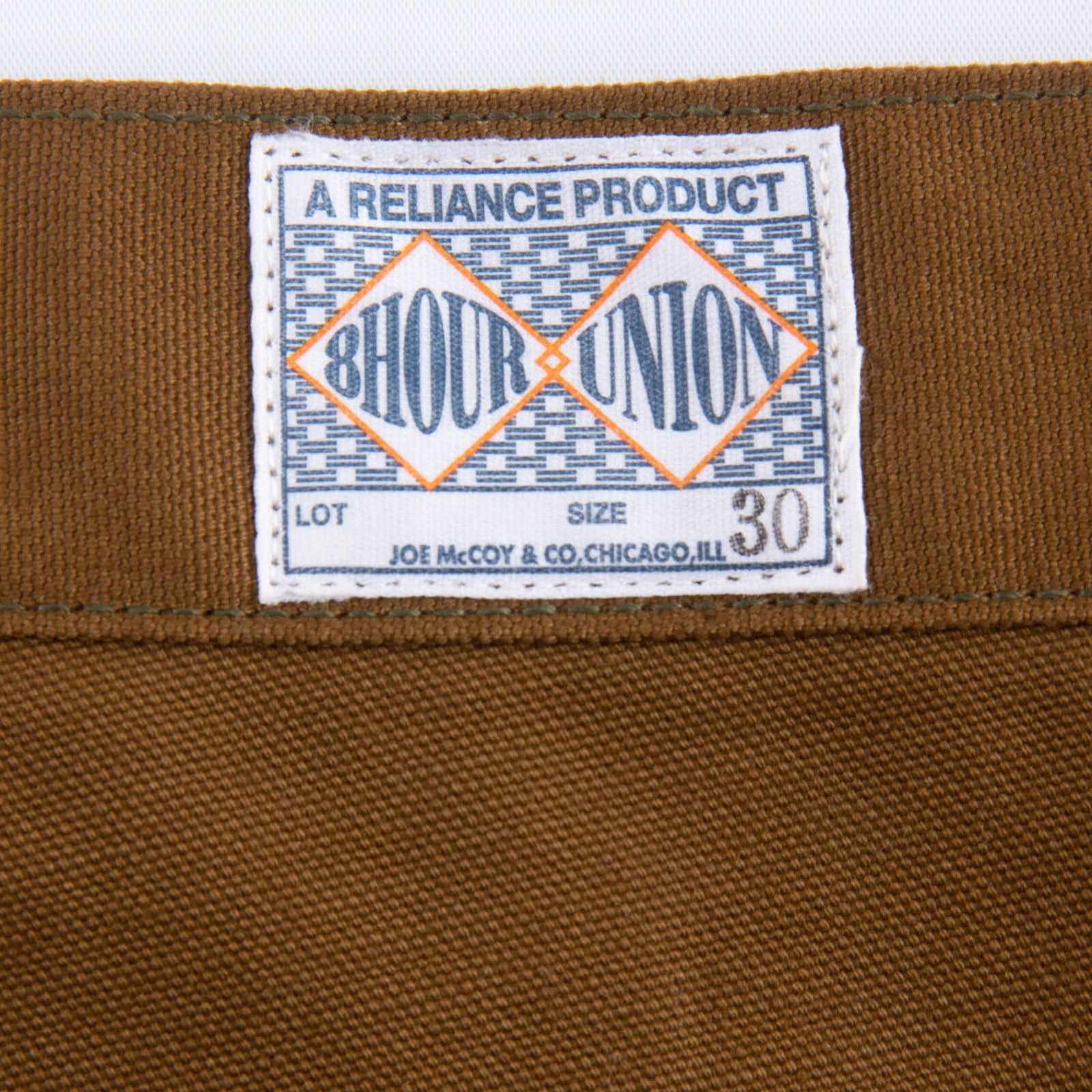 The Real McCoy's 8 Hour Union Brown Canvas Double Knee Trouser - Standard & Strange
