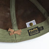 Papa Nui A-26 Cap - Olive Shinki Horsehide Leather - Standard & Strange