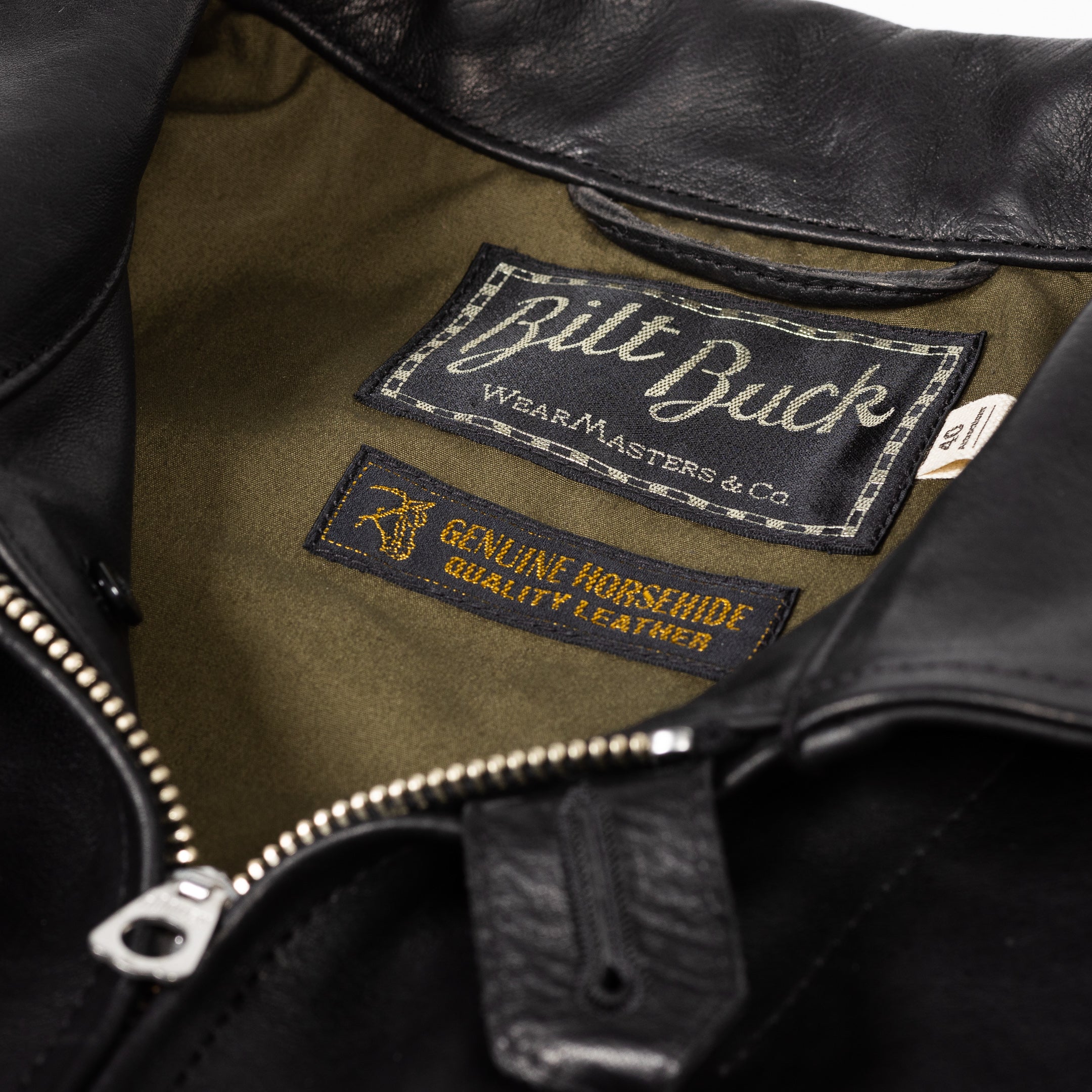 Attractions Horsehide A-1 Zip Jacket - Black – Standard & Strange
