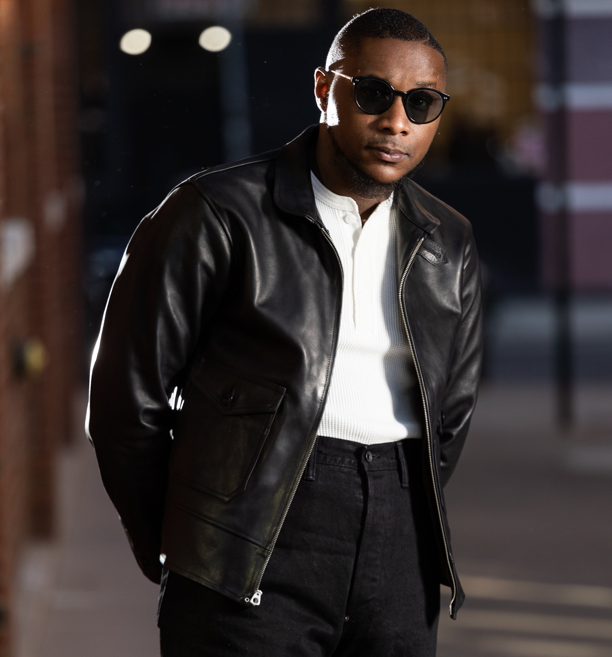 Attractions Horsehide A-1 Zip Jacket - Black - Standard & Strange