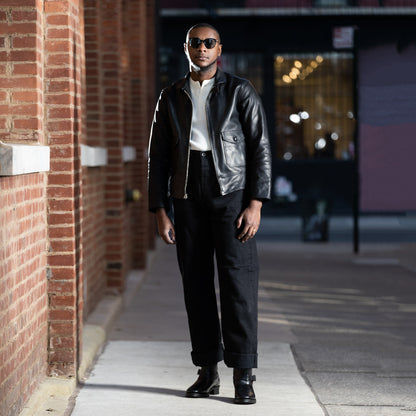 Attractions Horsehide A-1 Zip Jacket - Black - Standard & Strange