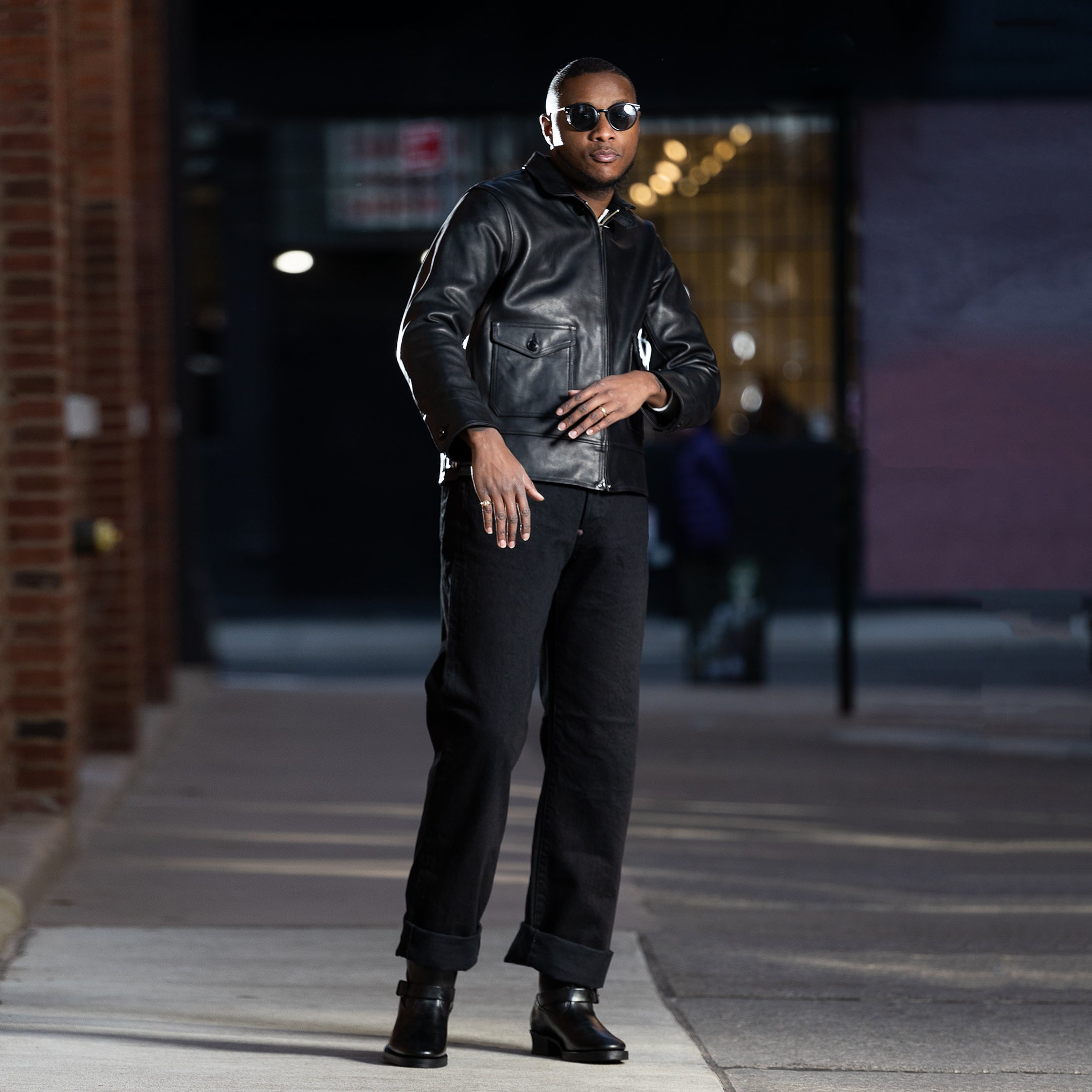 Attractions Horsehide A-1 Zip Jacket - Black – Standard & Strange