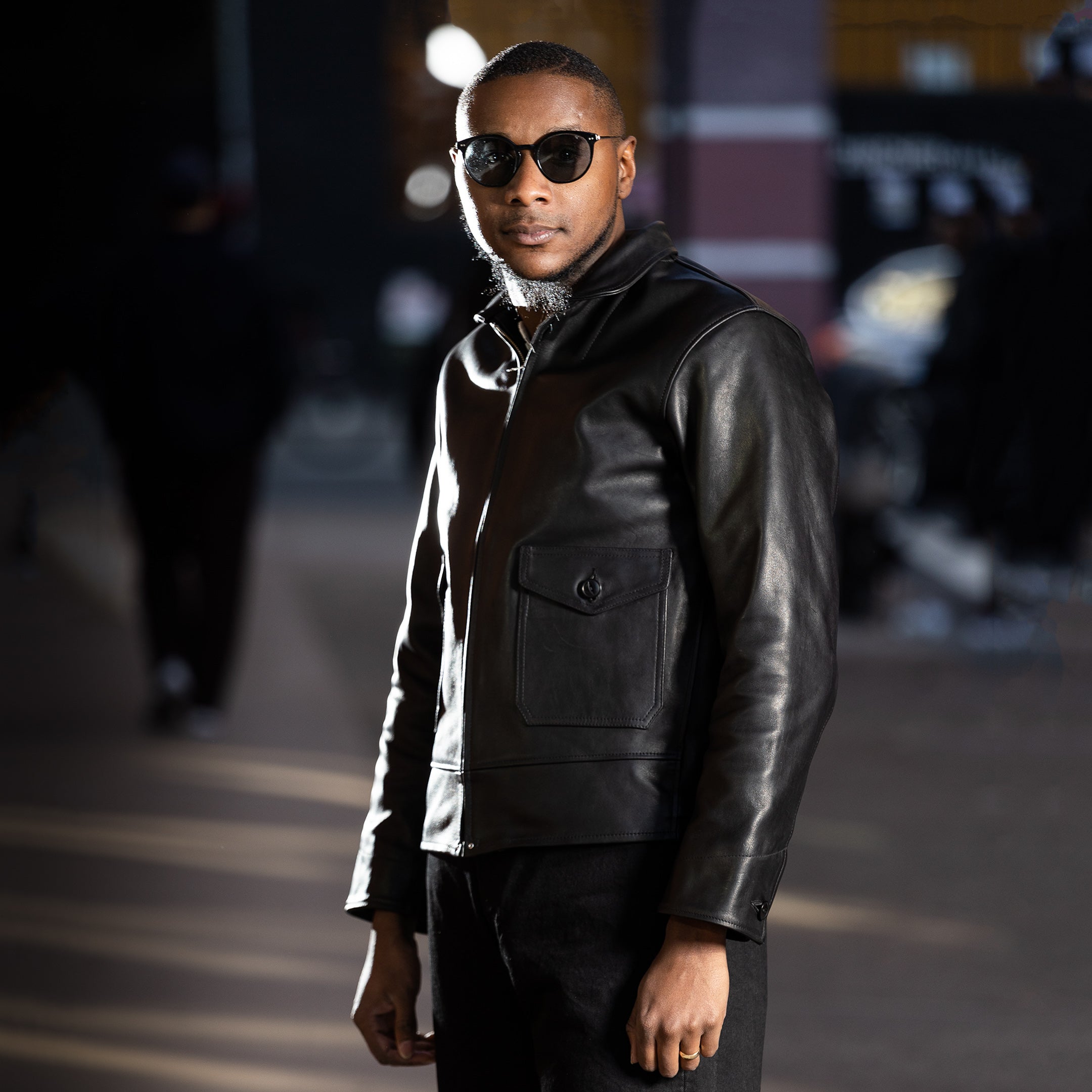 Attractions Horsehide A-1 Zip Jacket - Black – Standard & Strange