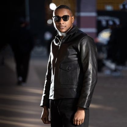 Attractions Horsehide A-1 Zip Jacket - Black - Standard & Strange