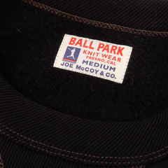 The Real McCoy's Ball Park 12oz Crewneck Sweatshirt - Black - Standard & Strange
