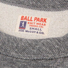 The Real McCoy's Ball Park 12oz Crewneck Sweatshirt - Medium Gray - Standard & Strange