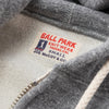 The Real McCoy's Ball Park Full Zip Hooded Sweatshirt - Medium Gray - Standard & Strange