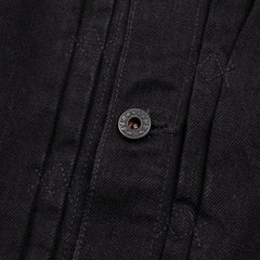 Black Sign 15oz Black Denim Pleats Jacket - Standard & Strange
