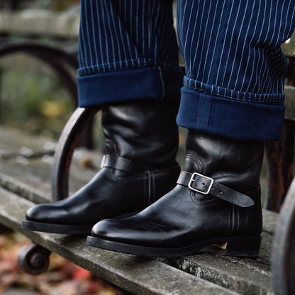 Black Sign BS Aviator Boots w/ Separate Biltrite Rubber - Black - Standard & Strange