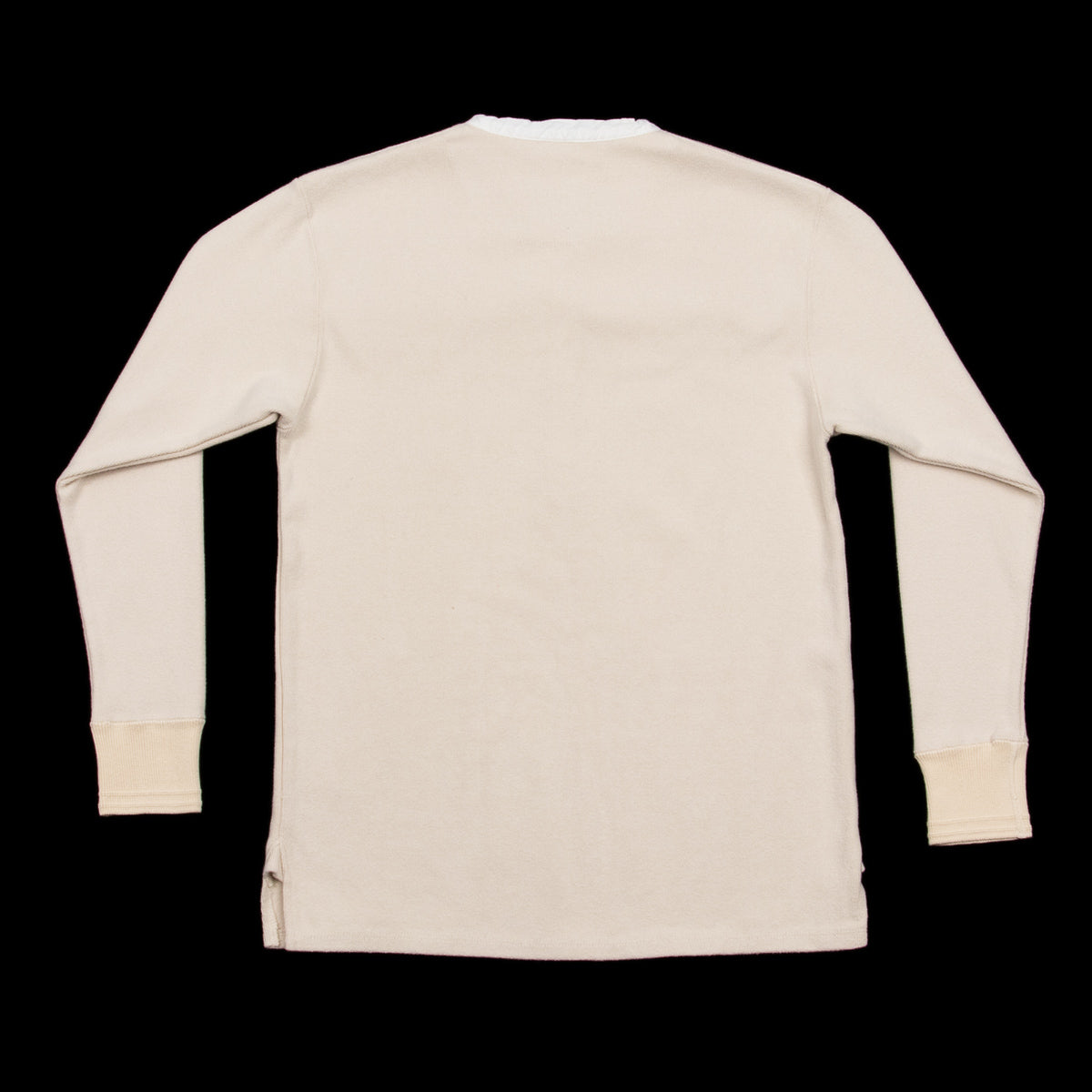 Women's Starter Oatmeal New York Yankees First Choice Historic Logo Raglan  Henley Half-Sleeve T-Shirt