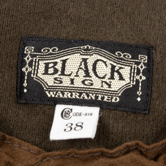 Black Sign Heavyweight 1920s Amish Henley - Green - Standard & Strange