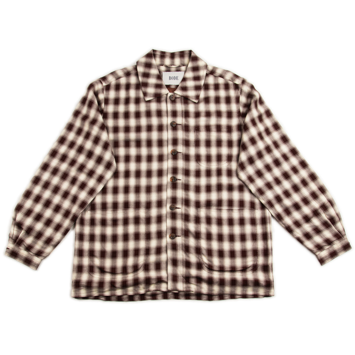 Bode Shadow Plaid Franck Jacket - Brown/White – Standard & Strange