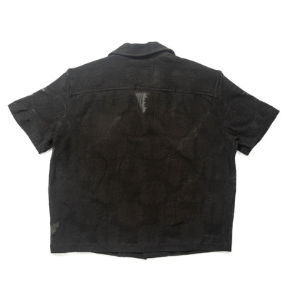 Bode Sunflower Lace S/S Shirt - Black - Standard & Strange