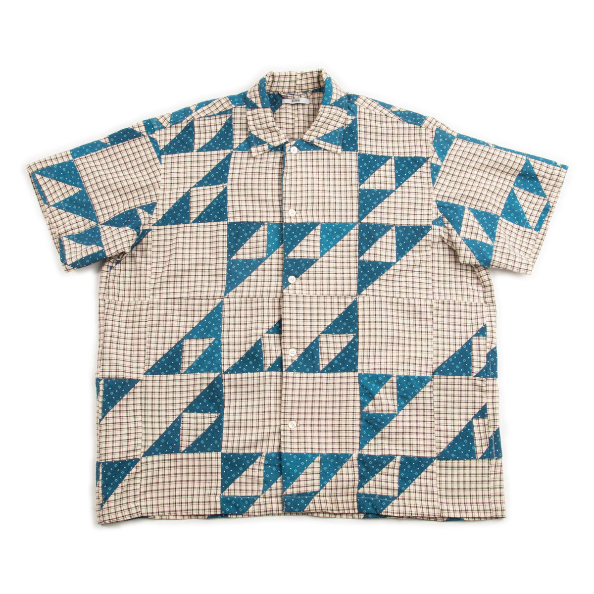 Bode Wandering Lover Quilt S/S Shirt - Blue Multi – Standard & Strange