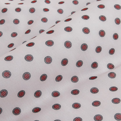 Bryceland's Co Towel Shirt - White w/ Navy/Red Circles - Standard & Strange