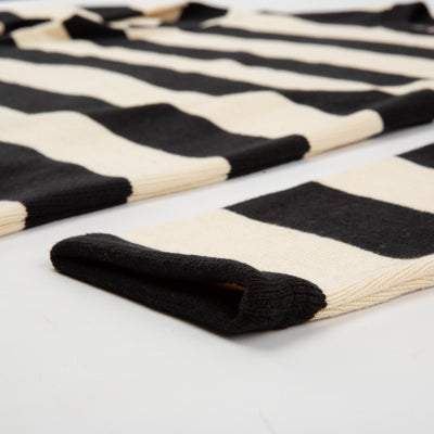 The Real McCoy's Buco Heavy Stripe Racing Jersey - White/Black - Standard & Strange