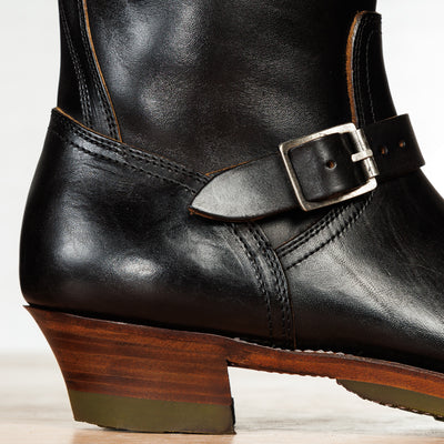 Clinch Boots Engineer Boots - Black Overdyed Horsebutt - CN Wide Last - Standard & Strange