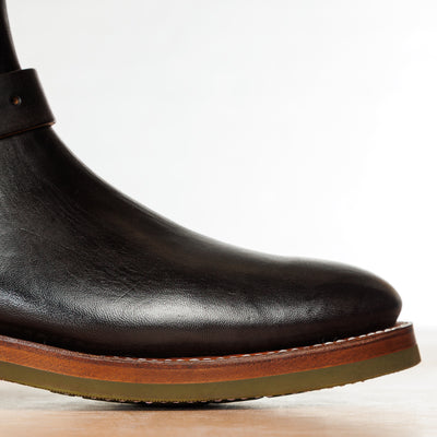 Clinch Boots Engineer Boots - Black Overdyed Horsebutt - CN Wide Last - Standard & Strange