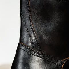 Clinch Boots Engineer Boots - Black Overdyed Horsebutt - CN Wide Last - Standard & Strange