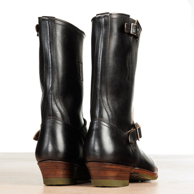Clinch Boots Engineer Boots - Black Overdyed Horsebutt - CN Wide Last - Standard & Strange