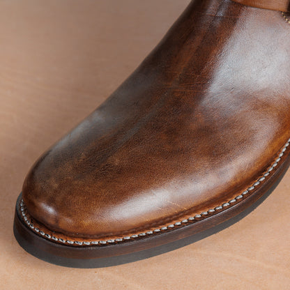 Clinch Boots Engineer Boot - Natural Horsebutt - CN Wide Last - Standard & Strange